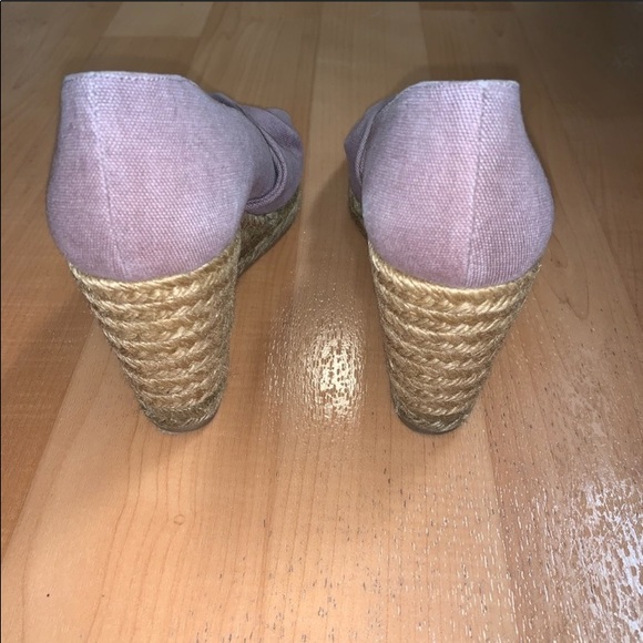 CASTANER Purple Espadrille Peeptoe Wedge Heels 9 - Picture 11 of 14